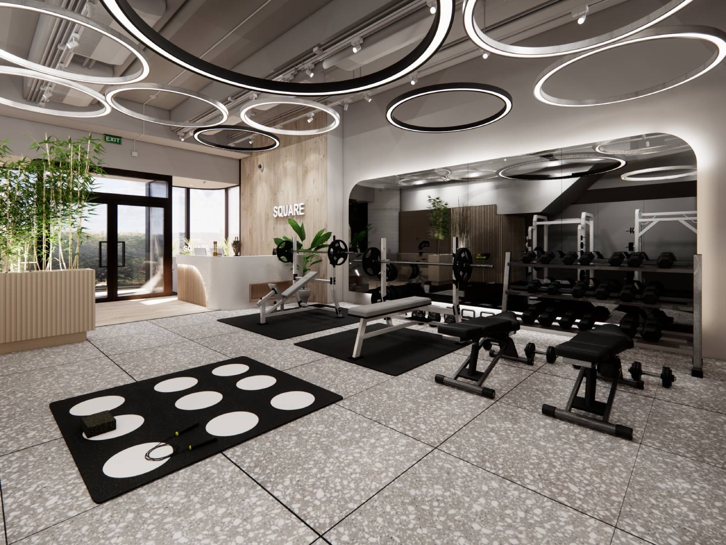 Square Fitness training space and facilities